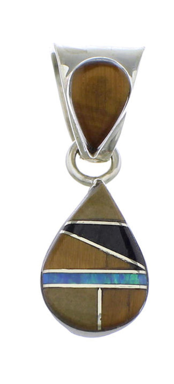 Multicolor Jewelry Tear Drop Silver Pendant PX28866